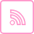 Representation of RSS feeds icon