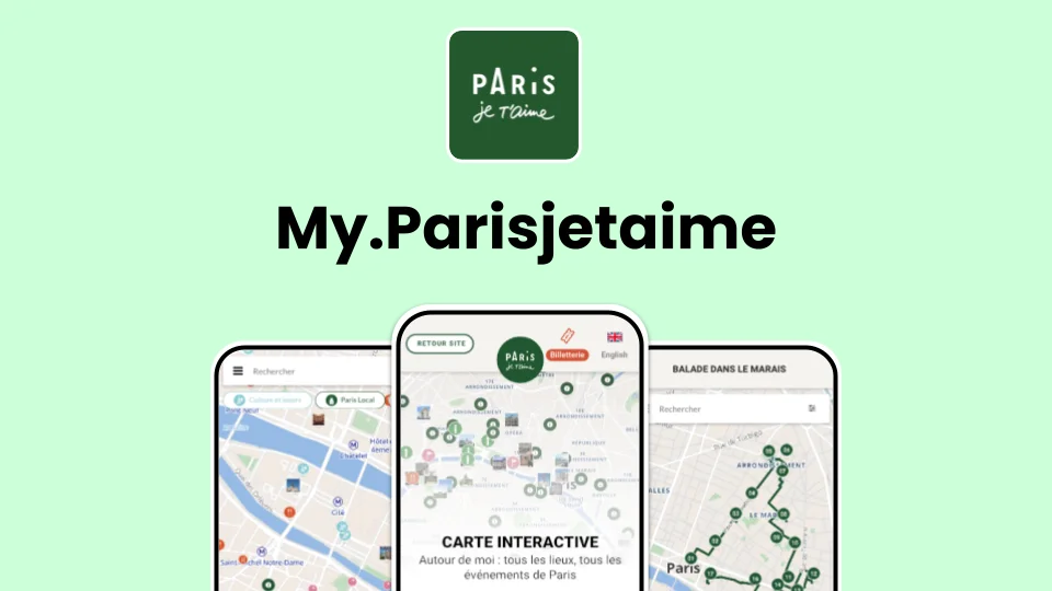My Paris Je T'aime carte interactive