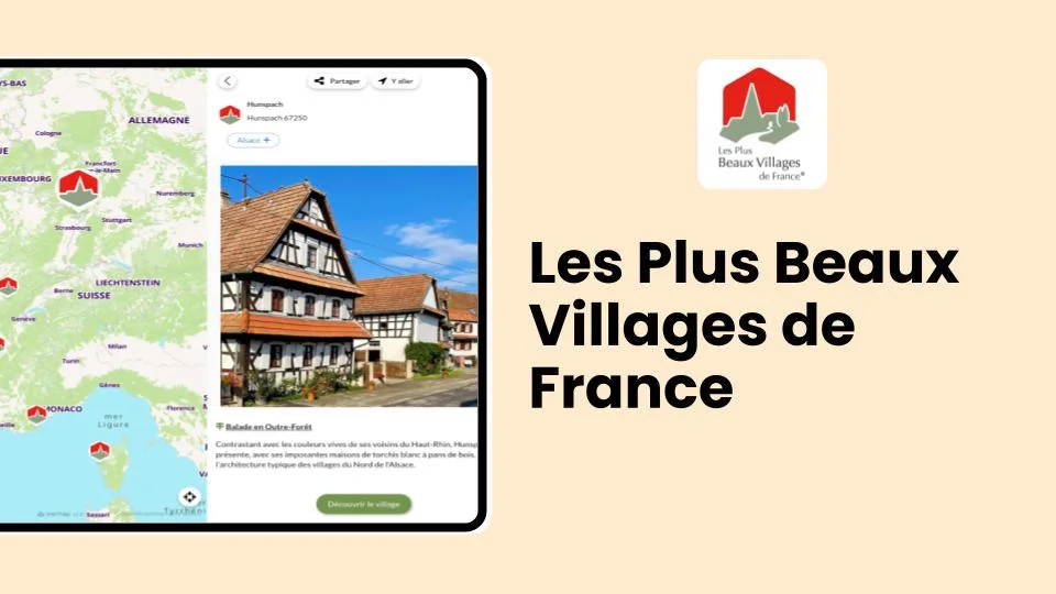 Plus Beaux Villages de France carte
