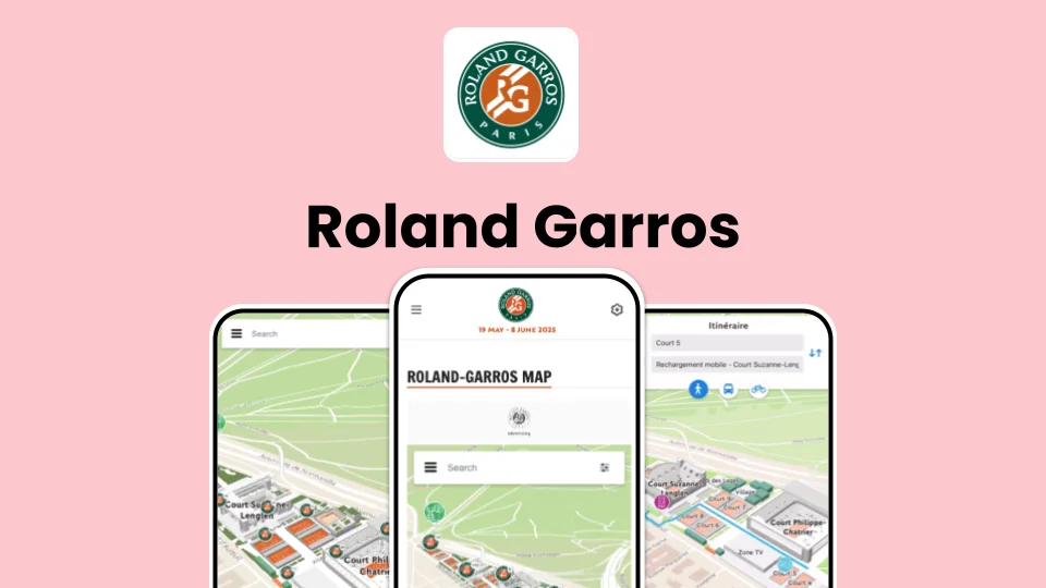 Carte interactive Roland-Garros