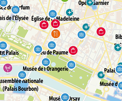 Close up of Wemap map