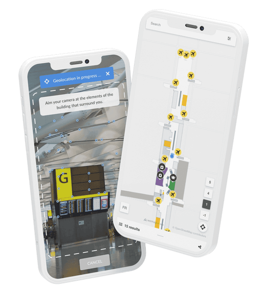 mobile with indoor step by step navigation