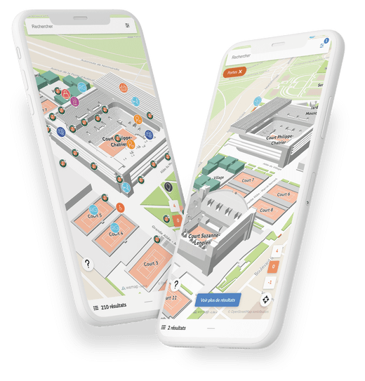 mobile with indoor step by step navigation