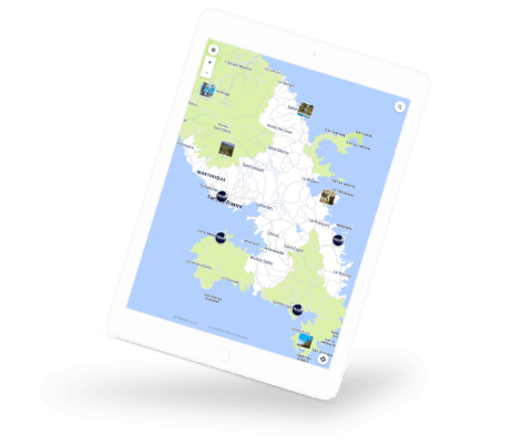 iPad with Wemap map